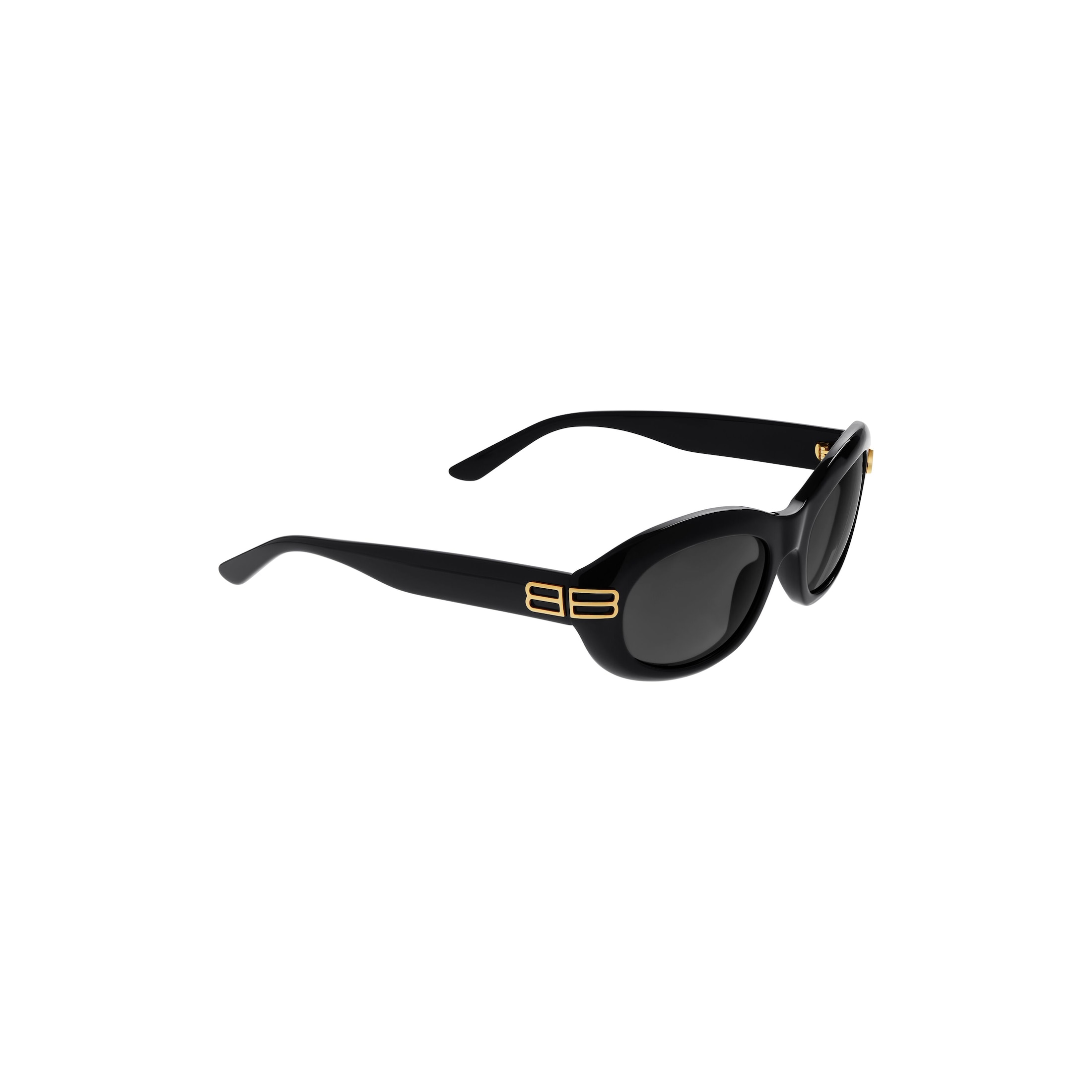 Women’s Casino Round Sunglasses in Black - Image 7